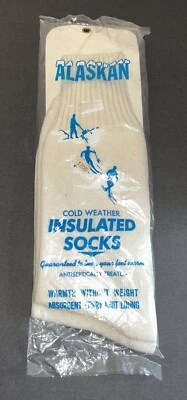 Calcetines aislantes para clima frío de Alaska de colección, tratados antisépticamente Foto 1 de 4