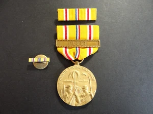 WW2 US Navy Asiatic Pacific Theatre Campaign Medal with Fleet Bar - Picture 1 of 6