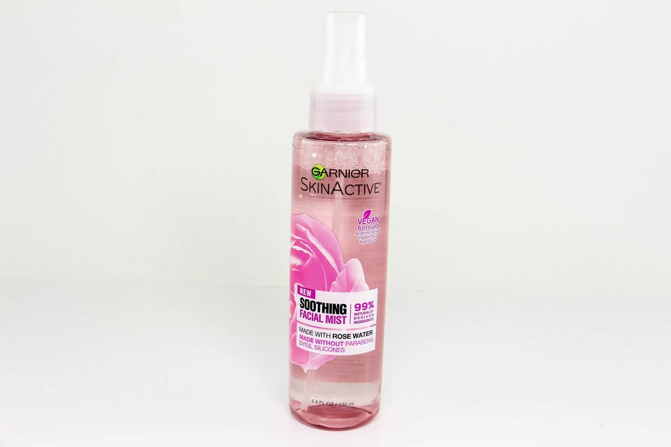 X2 Garnier Skinactive Facial Mist Spray With Rose Water 4.4 Oz