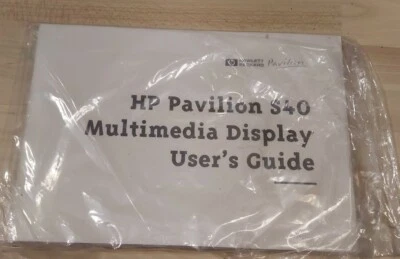 Hewlett Packard HP S40 CRT monitor User's Guide Owner Manual - Image 1 of 2