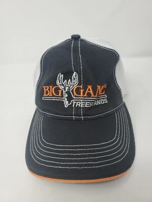 Big Game Treestands Black with White Mesh OSFM Hat Cap - Image 1 of 4