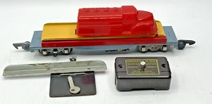 Gilbert American Flyer S Gauge 715 Auto Unloading Car w/Red Renwal Gas Truck + - Picture 1 of 9