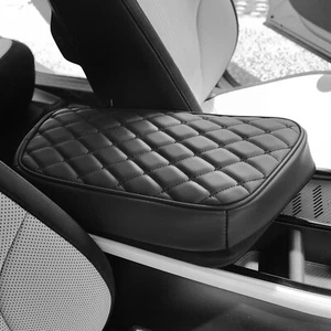 Black Center Console Box Armrest Cushion Cover Mat Pad For Kia EV6 2022-2025 - Picture 1 of 6