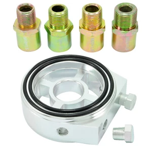 Ölfilter Sandwich Adapter Platte 1/8 NPT Öltemperatur Sensor M18 M20 M22 3/4-16 - Afbeelding 1 van 2