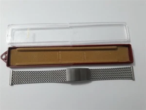 Rara Pulsera de Malla de Acero Inoxidable Pesada Swiss Dorgay 20 mm de lote antiguo - Imagen 1 de 12