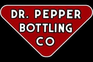Dr. Pepper Bottling Triangular DIECUT NEW 28" Wide Sign USA STEEL XL Size 7 lbs. - Picture 1 of 1