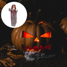 1Pc Electric Ghost Halloween Hanging Pendant Party Supplies Haunted House Props