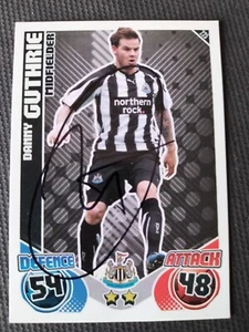 Match Attax season 2010-2011 card #225 signed Danny Guthrie Newcastle United - Picture 1 of 1