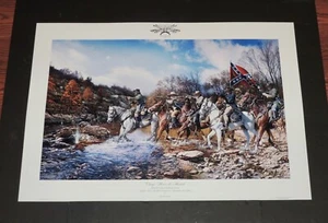 John Paul Strain - Charge Across the Harpeth - Civil War Print - MINT - Unframed - Picture 1 of 7