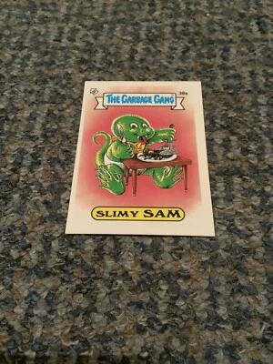 THE GARBAGE GANG SERIES 1 AUS #38a SLIMY SAM 1985 REGINA TOPPS - Image 1 of 2