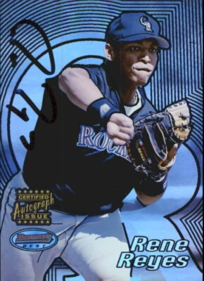 2002 Bowman's Best Blue #116 Rene Reyes Autograph Auto Rookie Card RC  - Image 1 of 2