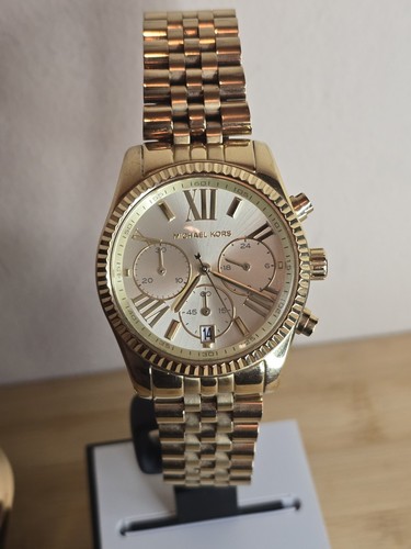 Michael Kors MK5556 Custodia Acciaio Inox Oro Acciaio Inox...