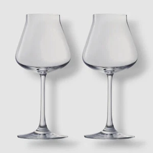 Baccarat Clear Crystal Chateau Red Wine Tasting Glass Set of 2 - Picture 1 of 3