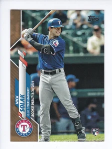 Topps Update Series 2020 #U-149 Nick Solak RD/2020 dorado paralelo debut novato - Imagen 1 de 3