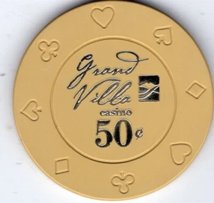 Canadá: Grand Villa Casino 50 centavos; Colombia Bristish - Imagen 1 de 2