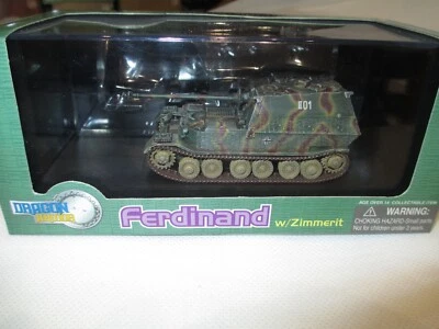 DRAGON ARMOR 1:72 FERDINAND W/ZIMMERIT  SPZJGABT 654   1943 - Image 1 of 4