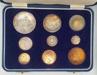 1954 South Africa Silver Coin Set with Velvet Box