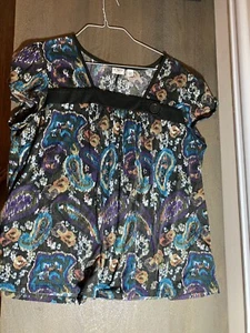 Cato Women’s Top Size 18/20 W Short Sleeve Blouse - Picture 1 of 14