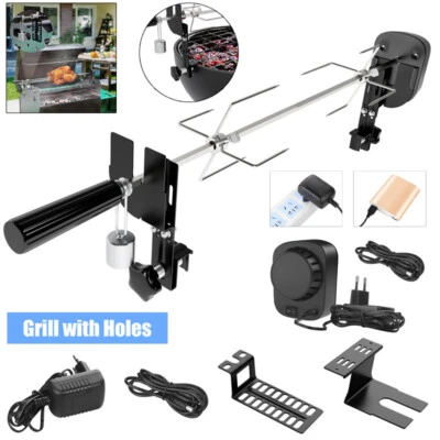 ⭐️Rotisserie Grillspieß mit Motor Drehspieß 137 cm Drehspiess Fleischnadel BBQ⭐️ - Bild 1 von 4