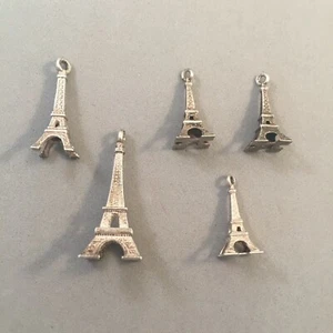 VINTAGE Silber 3-D EIFFELTURM Paris Frankreich Souvenir Nachlass Sie wählen VS11P - Bild 1 von 24