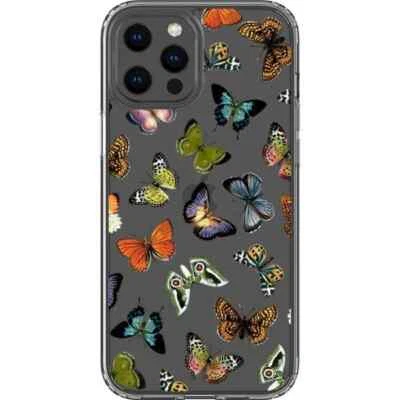 Colorful Butterflies Clear Phone Case For iPhone and Galaxy - Image 1 of 4