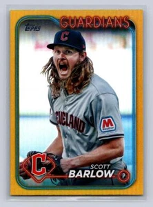 2024 Topps Update #US42 Scott Barlow -Gold Rainbow Foil-Cleveland Guardians - Picture 1 of 2