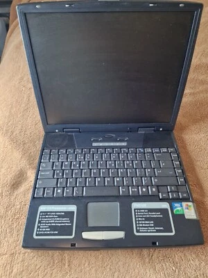 Vtg Patriot 2006 14,1" Laptop VIA C3 Cpu 1.2GHz Black Read Description - Image 1 of 4