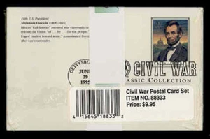 UX200-19 CIVIL WAR POSTAL CARD FDC SET - UNCACHETED - Imagen 1 de 2