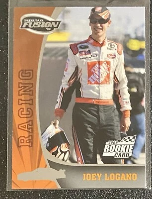 2009 PRESS PASS FUSION JOEY LOGANO ROOKIE CARD HOME DEPOT - Image 1 of 2