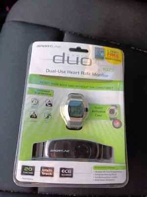 Nuevo monitor de ritmo cardíaco Sportline Duo 1025 de doble uso sellado para mujer. Se envía gratis  Foto 1 de 3