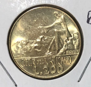 1978/XVI VATICAN CITY, Paul VI 200 Lire Aluminum-Bronze UNCIRCULATED Coin-KM#138 - Picture 1 of 4