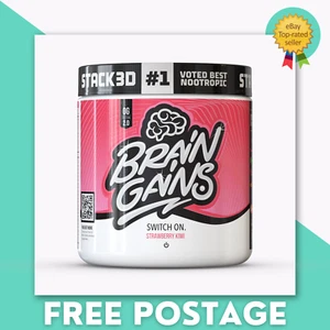 Switch On BRAIN GAINS 2.0 Nootropic Formula - 40 Serves Performance Fuel Focus - Picture 1 of 6