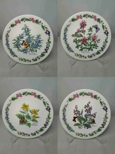 CUATRO platos de postre para ensalada de hierbas Royal Worcester 7,5" romero tomillo mostaza salvia - Imagen 1 de 9