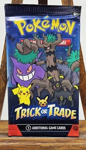 Pokemon TCG Trick or Trade Booster Pack 2024 Halloween 3 Karten Factory Sealed  - Bild 1 von 5
