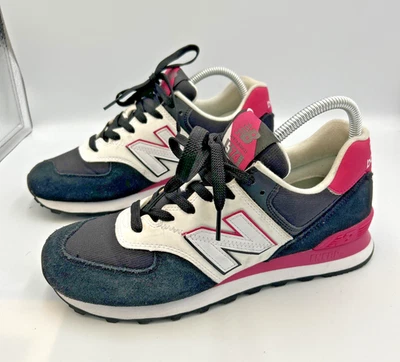 Zapatillas New Balance 574 Split Sail Para Mujer 9 Negro Rosa Blanco WL574NJA Foto 1 de 4