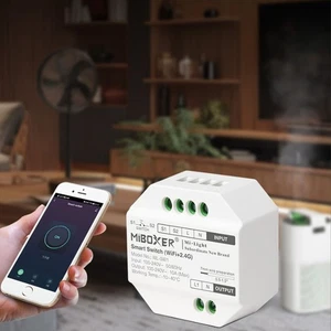 MiBoxer WL-SW1 Wifi 2.4G Smart Switch RF Push Dimmer AC 230V Tuya Smart Life App - Picture 1 of 14