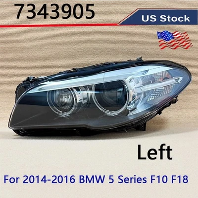 For 2014-2016 BMW 5 Series F10 535i M5 Headlight Xenon Adaptive Left LH Side US - Image 1 of 4