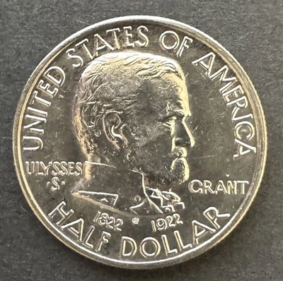 1922 Grant Memorial Commemorative Half Dollar    Free US Shipping - Image 1 of 2