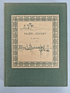 Jack Lewis Art Book PACIFIC ODYSSEY Hardcover 1950 1st Edition Numbered Delaware - Picture 1 of 20