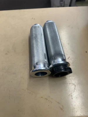 Harley Davidson Sportster Dyna Softail Road Street Glide Touring Aluminum Grips - Image 1 of 3