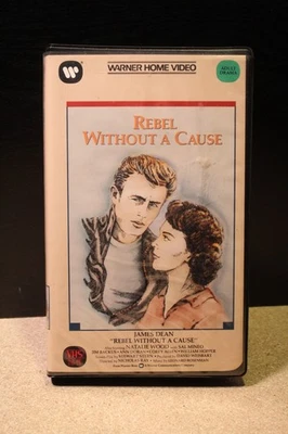 REBEL WITHOUT A CAUSE   Preowned VHS  1955  WARNER HOME VIDEO  Clamshell  TESTED - Image 1 of 2