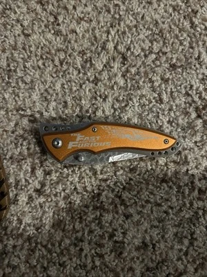 The Fast and the Furious Orange Pocket Knife, Great Condition - Image 1 of 4
