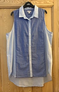 Gap Women’s Sleeveless Blue Shirt - Size M - Brand New, With Tags - Picture 1 of 2
