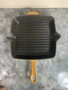 Staub #26 American Square Grillpfanne 26 cm / 10 1/4" gelb Made in France - Bild 1 von 10