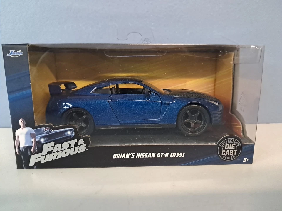 Fast And Furious 1/32 Diecast Car Nissan Gt-r R35 Blue - Image 1 of 4