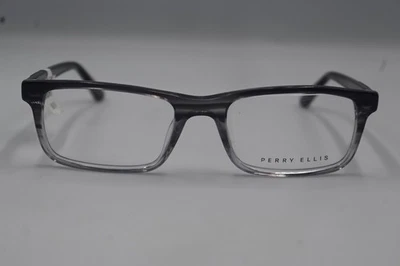 Monturas de gafas Perry Ellis PE326-3 negro gris transparente rectangular 54-19-140 Foto 1 de 4