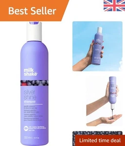 300ml Silver Shine Shampoo - Organic Purple Pigment for Blonde & Gray Tresses - Picture 1 of 6