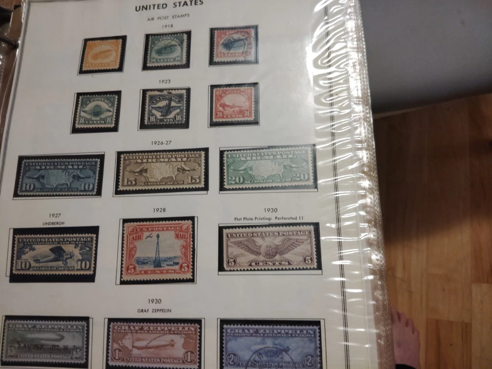 1918-1930 US Air Post Stamp Lot 15 Stamps total - FREE SHIPPING - Image 1 of 3