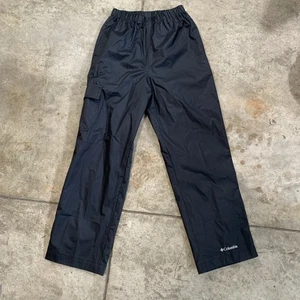 Columbia Rain Pants Youth Kids Small Black Waterproof - Picture 1 of 8