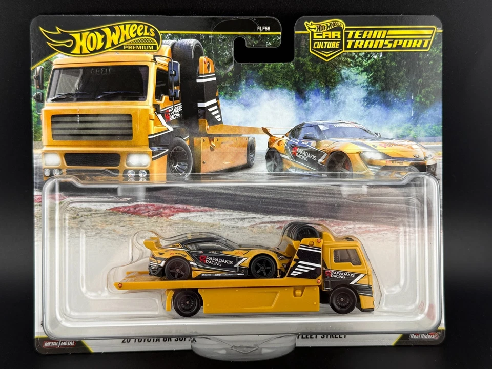 Hot Wheels Toyota GR Supra 2020 и командный транспорт Fleet Street FLF56-J 1:64 - Изображение 1 из 1